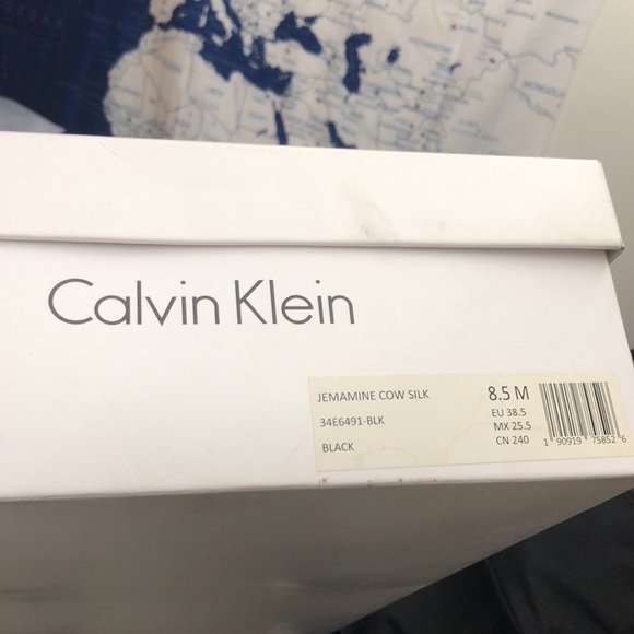 USED ONCE Calvin Klein Jemamine BlackBoots Size8.5 - Picture 11 of 11